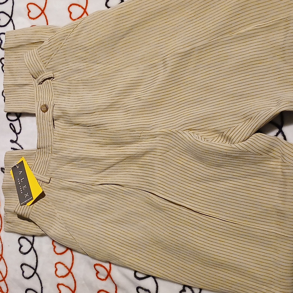 NWT Alex New York pin strip woman's dress pants 6